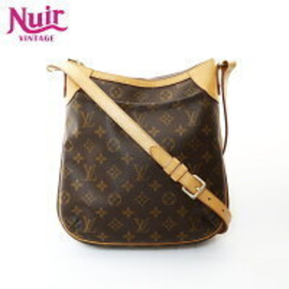 Louis Vuitton Monogram Odeon Shoulder Bag Brown